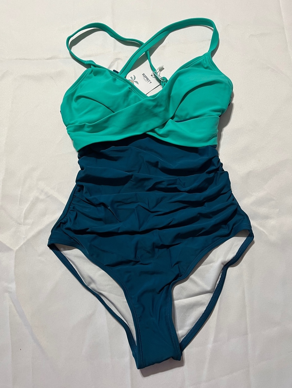 B2prity Women's Two-Tone One-Piece Swimsuit Size Small